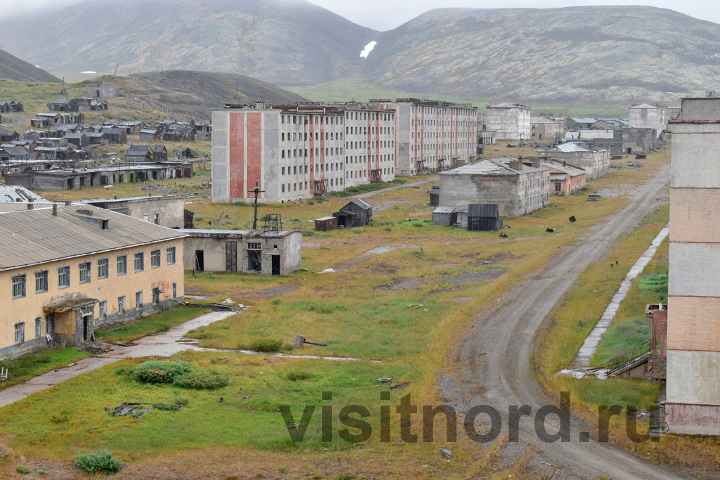 Dead city from the tallest building - My, , Ghost town, Abandoned, Chukotka, Travels, Travelers, Tourism, Туристы, Longpost