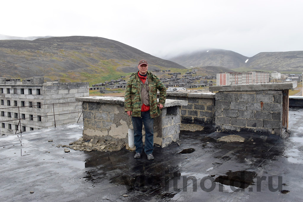 Dead city from the tallest building - My, , Ghost town, Abandoned, Chukotka, Travels, Travelers, Tourism, Туристы, Longpost