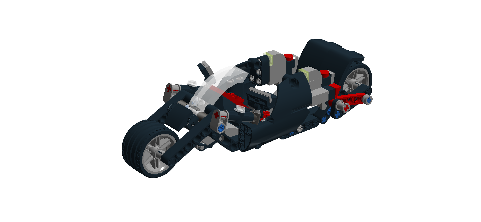 motorcycle concept - My, Expectation and reality, Moc, Constructor, Ldd, LEGO digital designer, Lego, Moto, Longpost