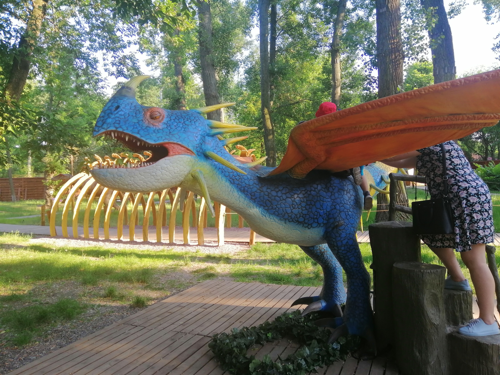 Exhibition of dinosaurs at Hydropark - My, Dinosaurs, Kiev, Hydropark, Longpost