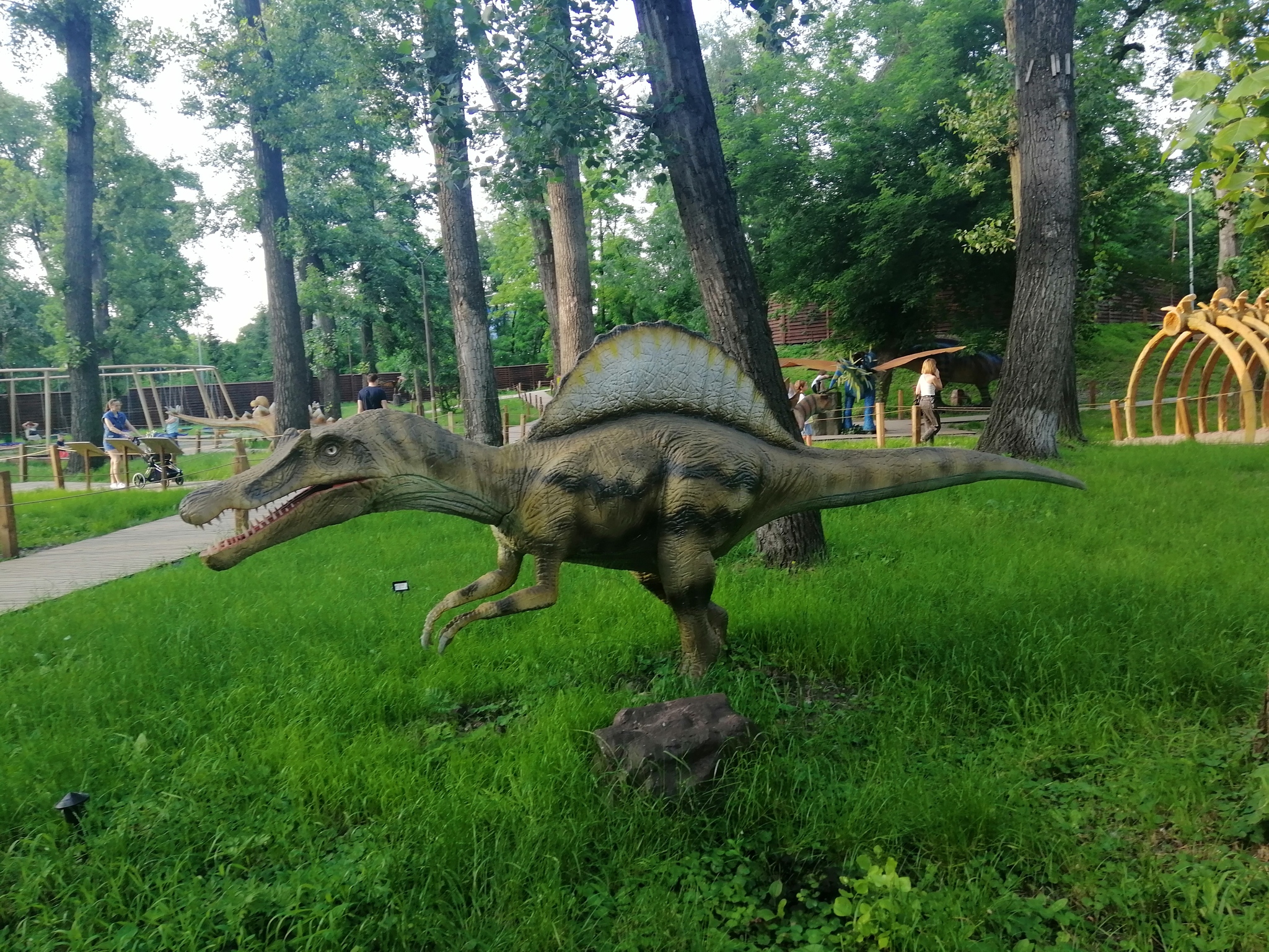 Exhibition of dinosaurs at Hydropark - My, Dinosaurs, Kiev, Hydropark, Longpost