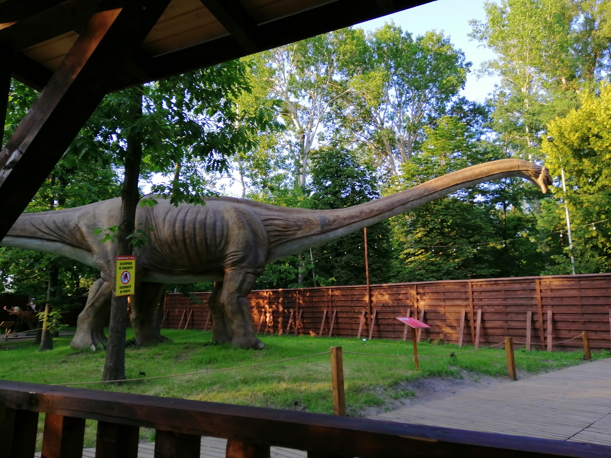 Exhibition of dinosaurs at Hydropark - My, Dinosaurs, Kiev, Hydropark, Longpost