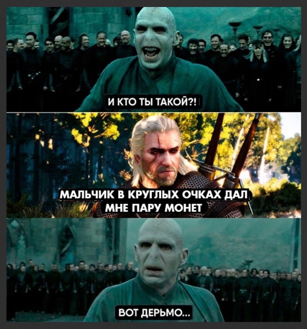 That's the end of the fairy tale ... - Witcher, Harry Potter, Voldemort, Picture with text