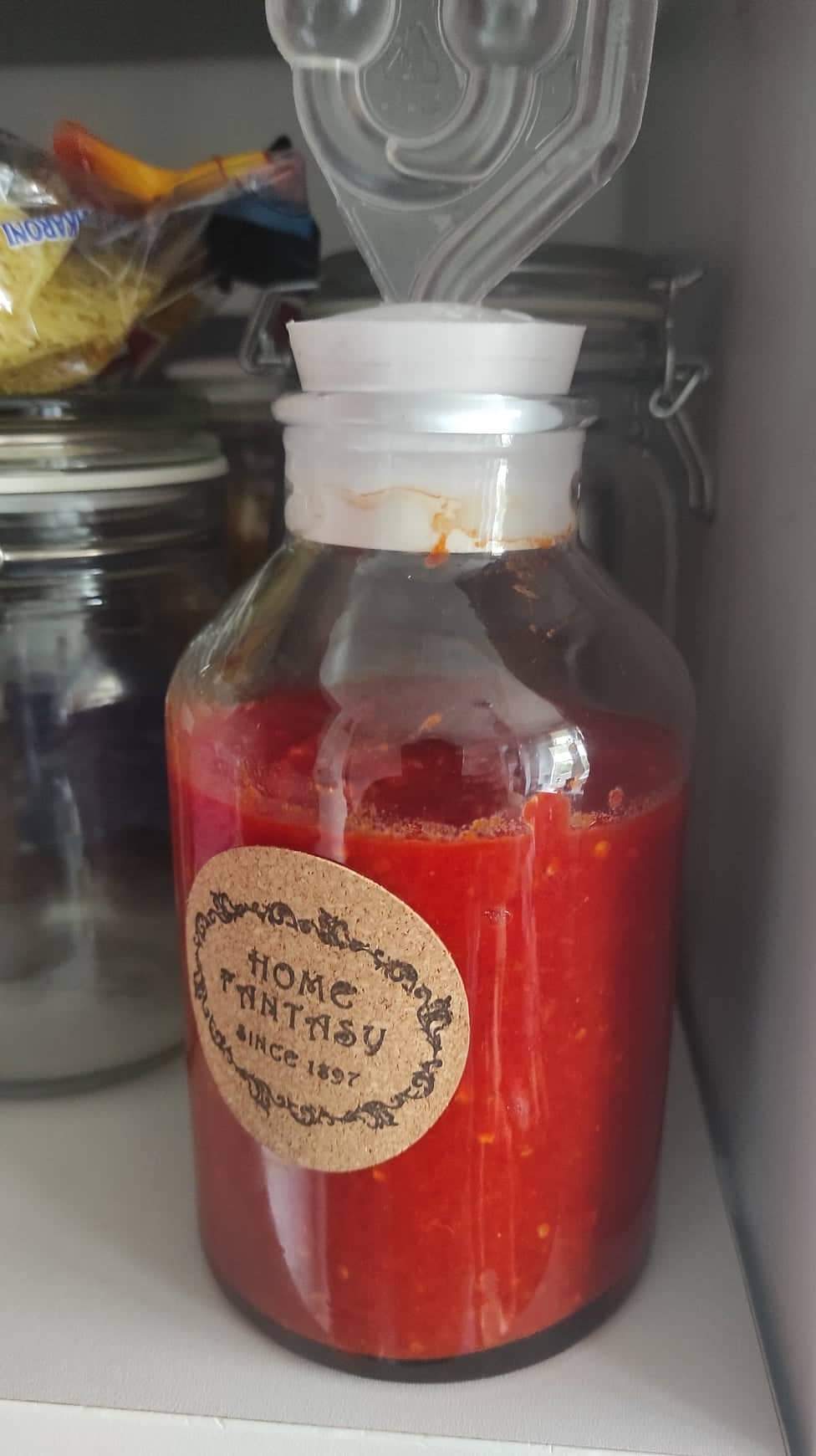 Sriracha from habanero. - My, Habanero, Sriracha sauce, Hot peppers, Spicy sauce, Recipe, Longpost