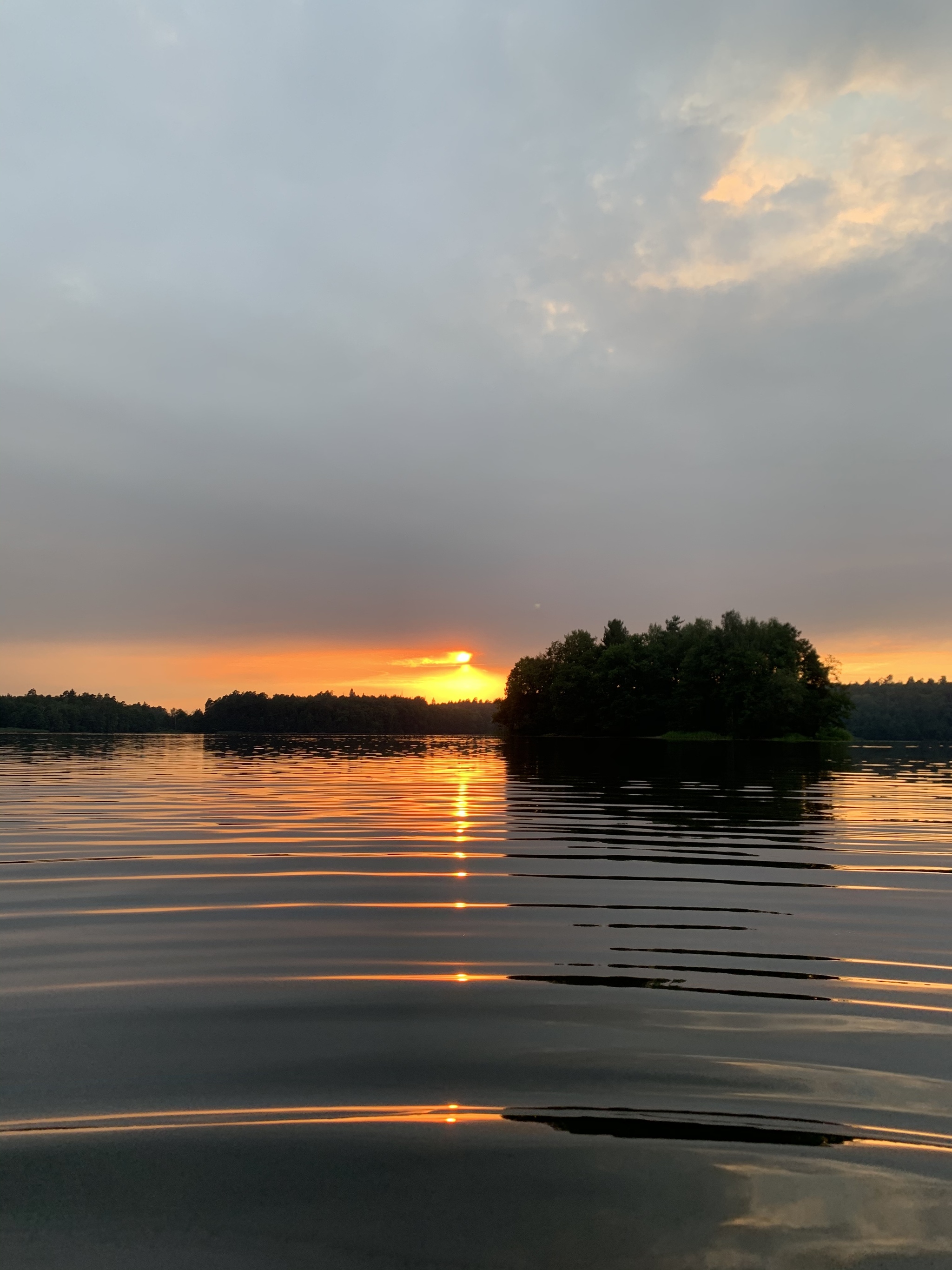 Lake - My, The photo, Mobile photography, Nizhny Novgorod Region, Lake, Sunset