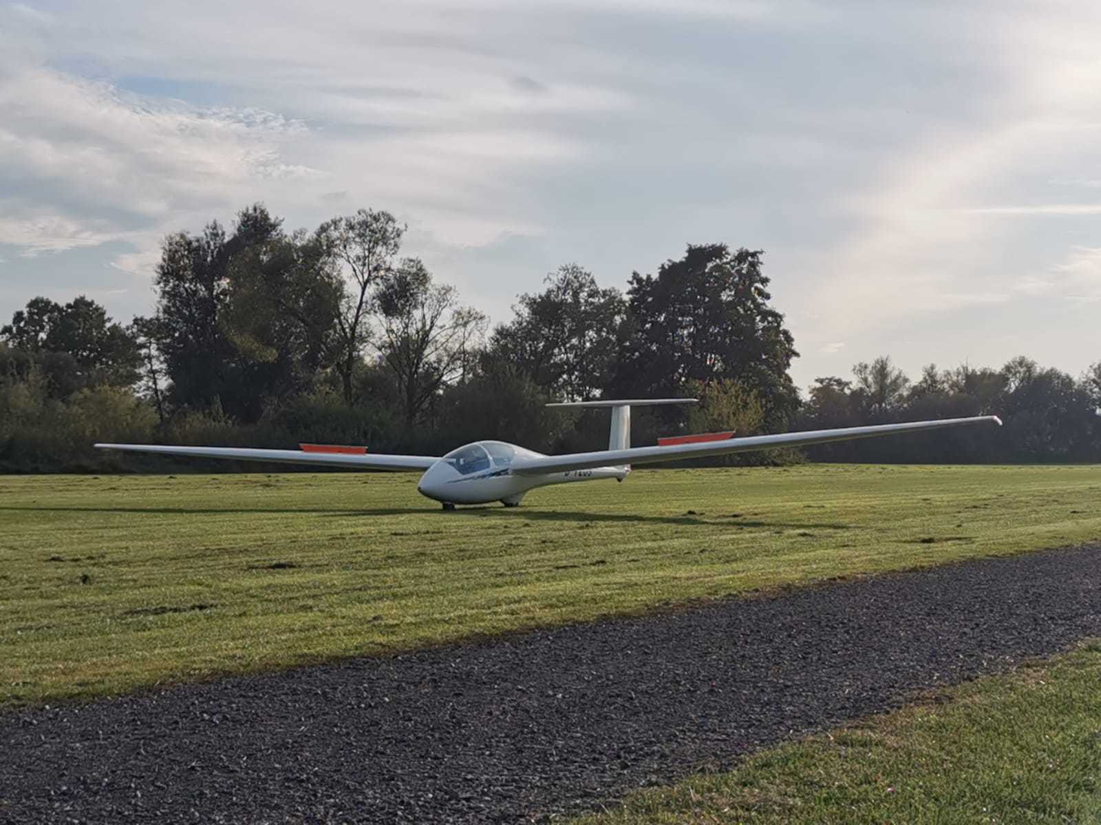 First solo flight - My, Glider, Aviation, Steering, Pilot training, Flying Club, Small aircraft, Germany, Video, Longpost