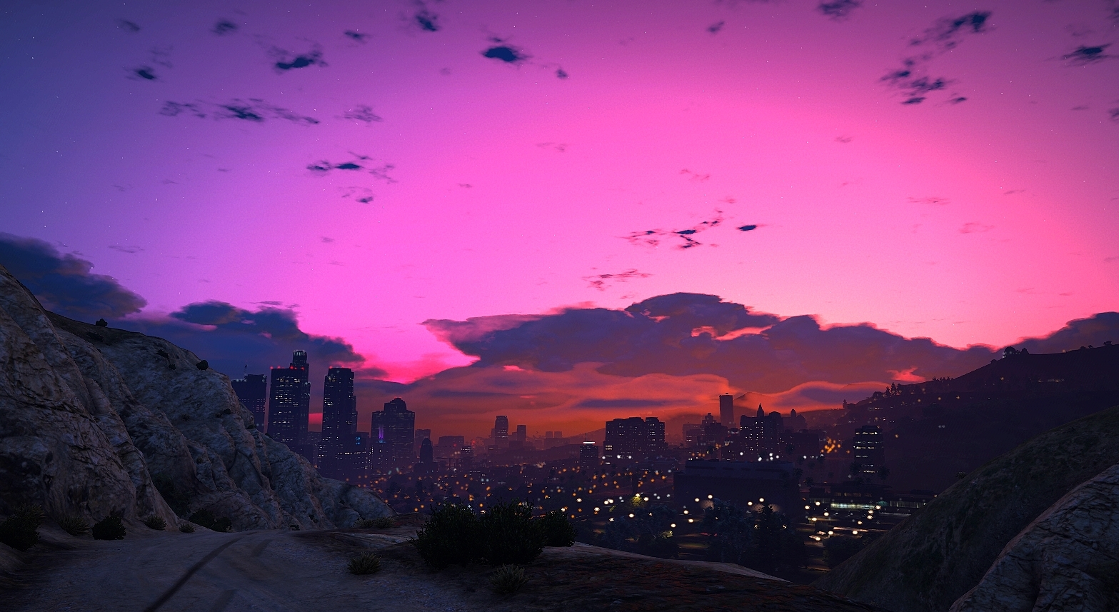 Beautiful screenshots of landscapes from GTA V - My, Games, Gta 5, Los Santos, Longpost, Screenshot