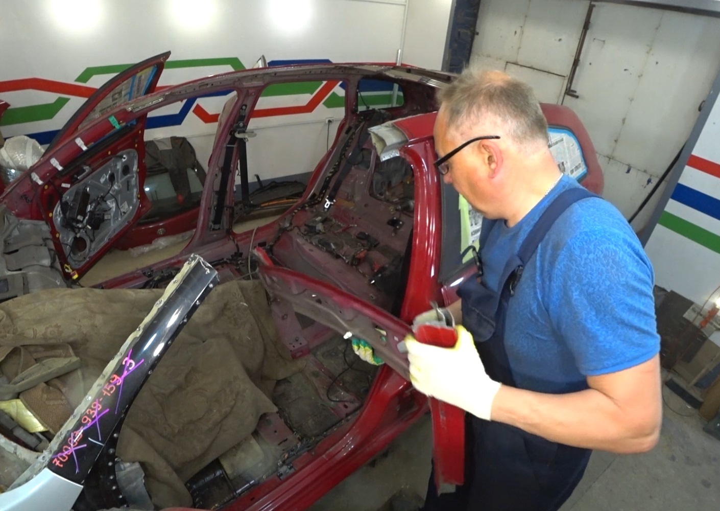 Restoring Alfa Romeo after a truck accident - My, Crash, Auto, Tuning, Auto repair, Road accident, Video, Longpost