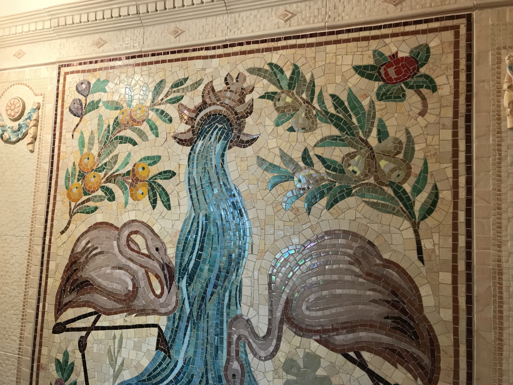 The story of how we broke one mosaic and made another instead. Mosaic Flamingo in the Roman technique - My, Mosaic, Smalt, With your own hands, Rework, Artist, Video, Longpost