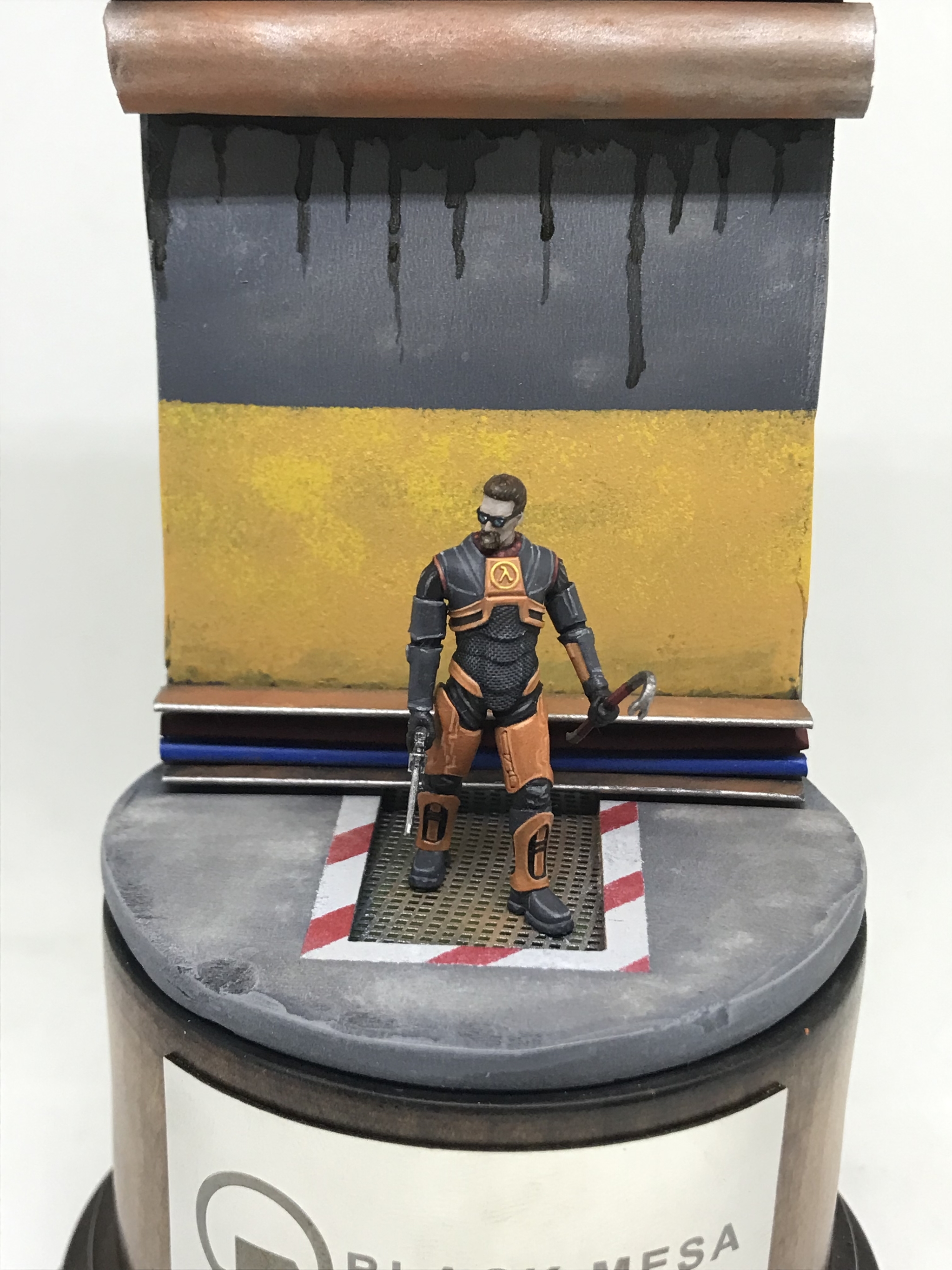 Amateur painting of miniatures. - My, Miniature, Painting miniatures, Half-life, Half-life 2, Black mesa, Modeling, Computer games, Shooter, , Vignette, Gordon Freeman, Longpost