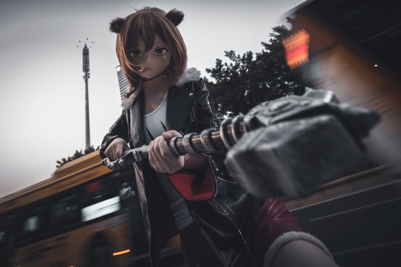 Evil with ears - Anime, Cosplay, Kigurumi, Animegao, Longpost, Arknights, 