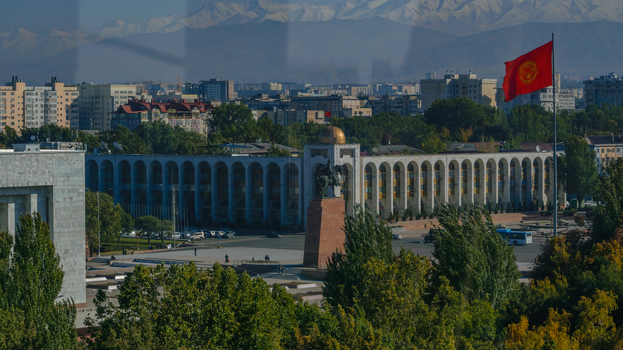 Bishkek - My, Bishkek, Frunze, Town, Capital, Kyrgyzstan, The mountains, Railway, Autumn, , The photo, Longpost