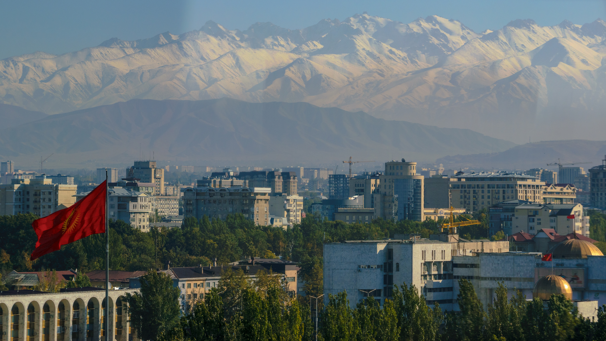 Bishkek - My, Bishkek, Frunze, Town, Capital, Kyrgyzstan, The mountains, Railway, Autumn, , The photo, Longpost