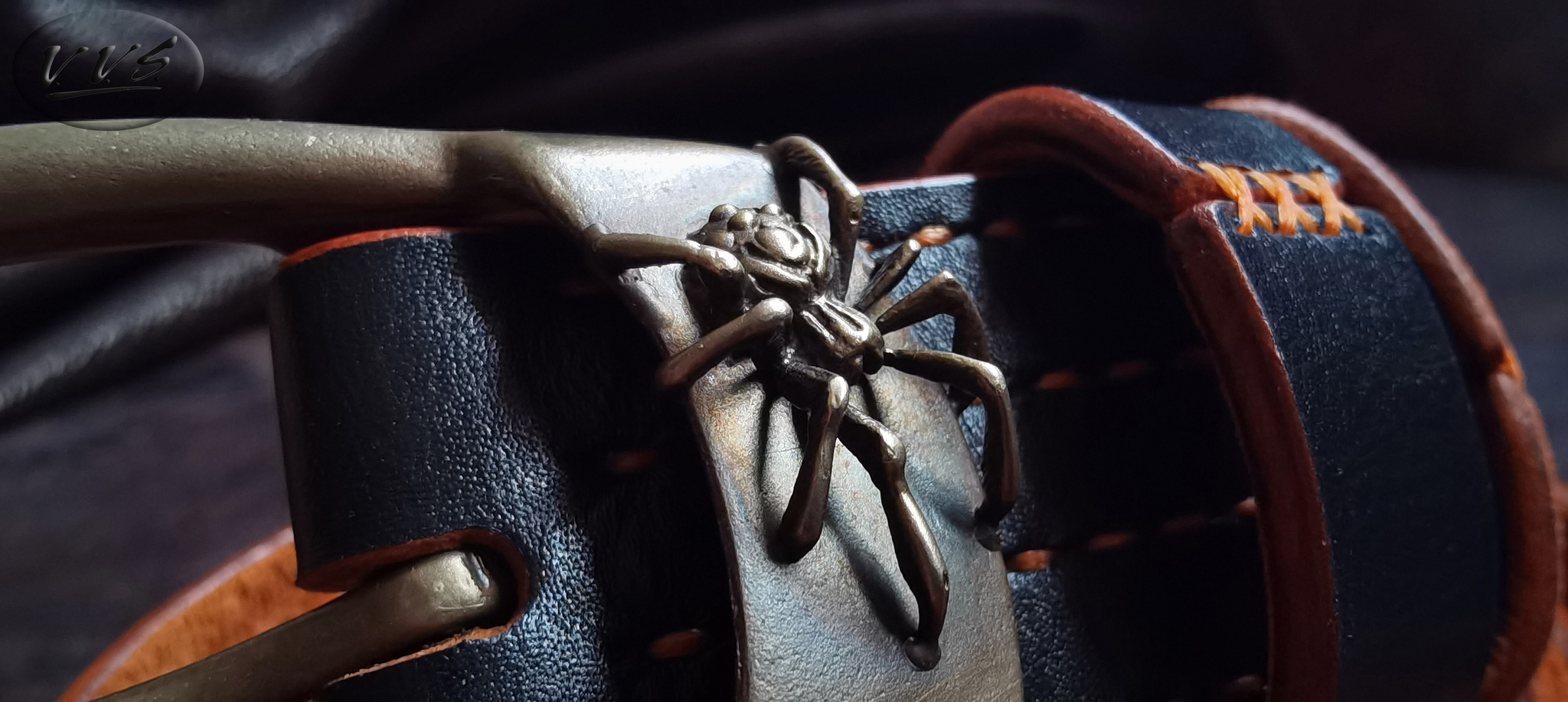 Leather belt with handmade buckle Spider / Arachnid Zhorik - My, Longpost, Handmade, Needlework without process, Accessories, Buckle, Belt, Style, Exclusive, Leather products, , Metal products, Male, Womens, Spider, Arachnida