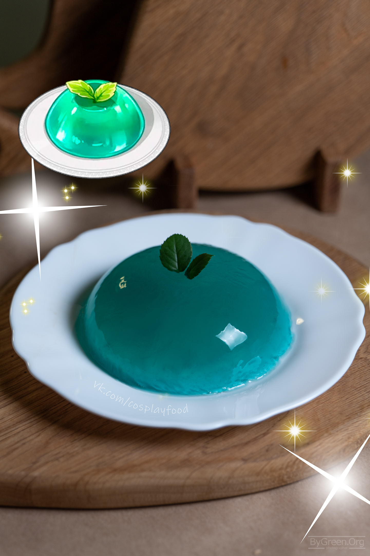 Teyvat mint jelly - My, Longpost, Cosplay, Food, Dish, Genshin impact, Cooking, Games, Recipe