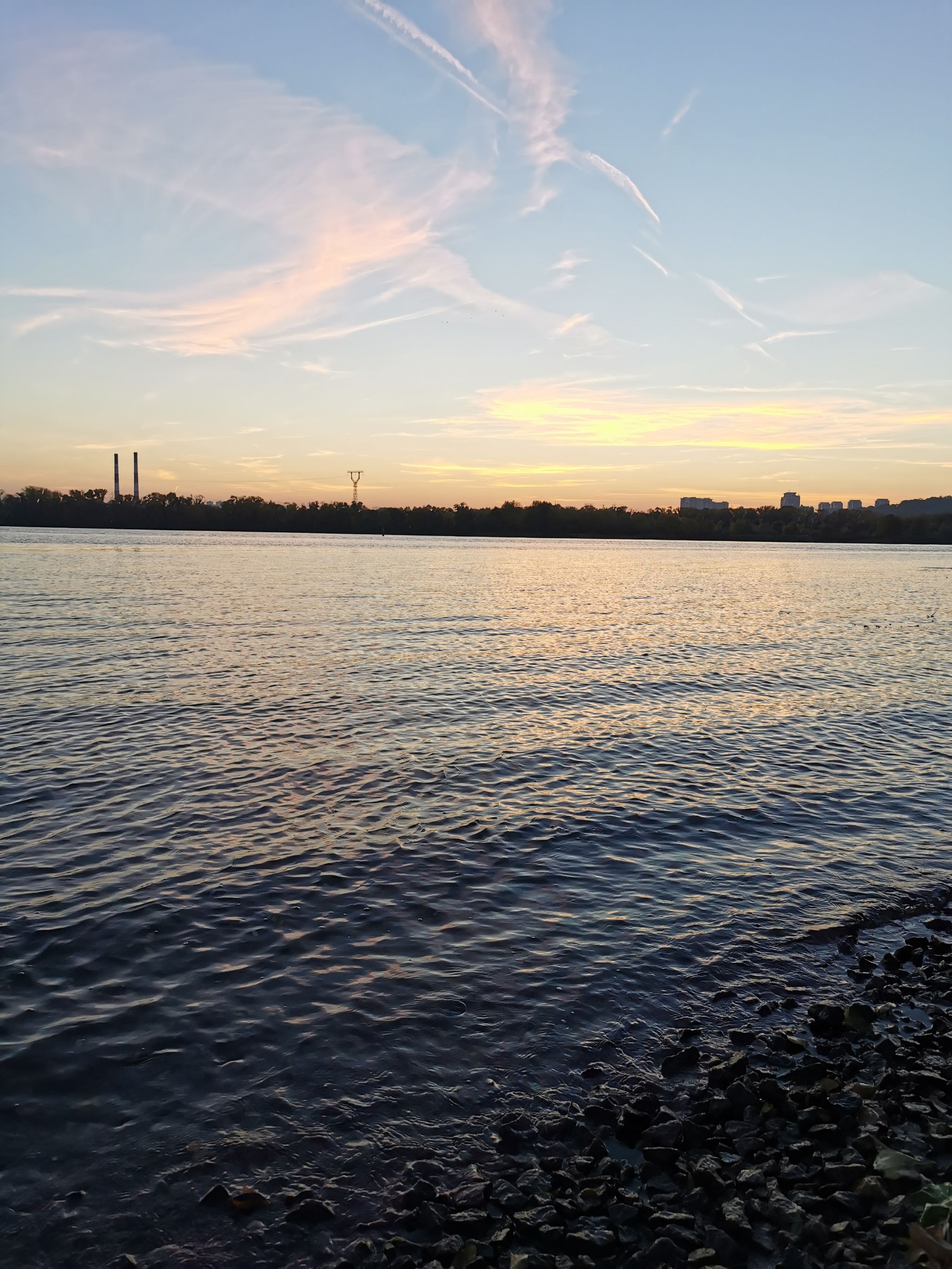 Dnieper after sunset - Kiev, Dnieper, Longpost, The photo