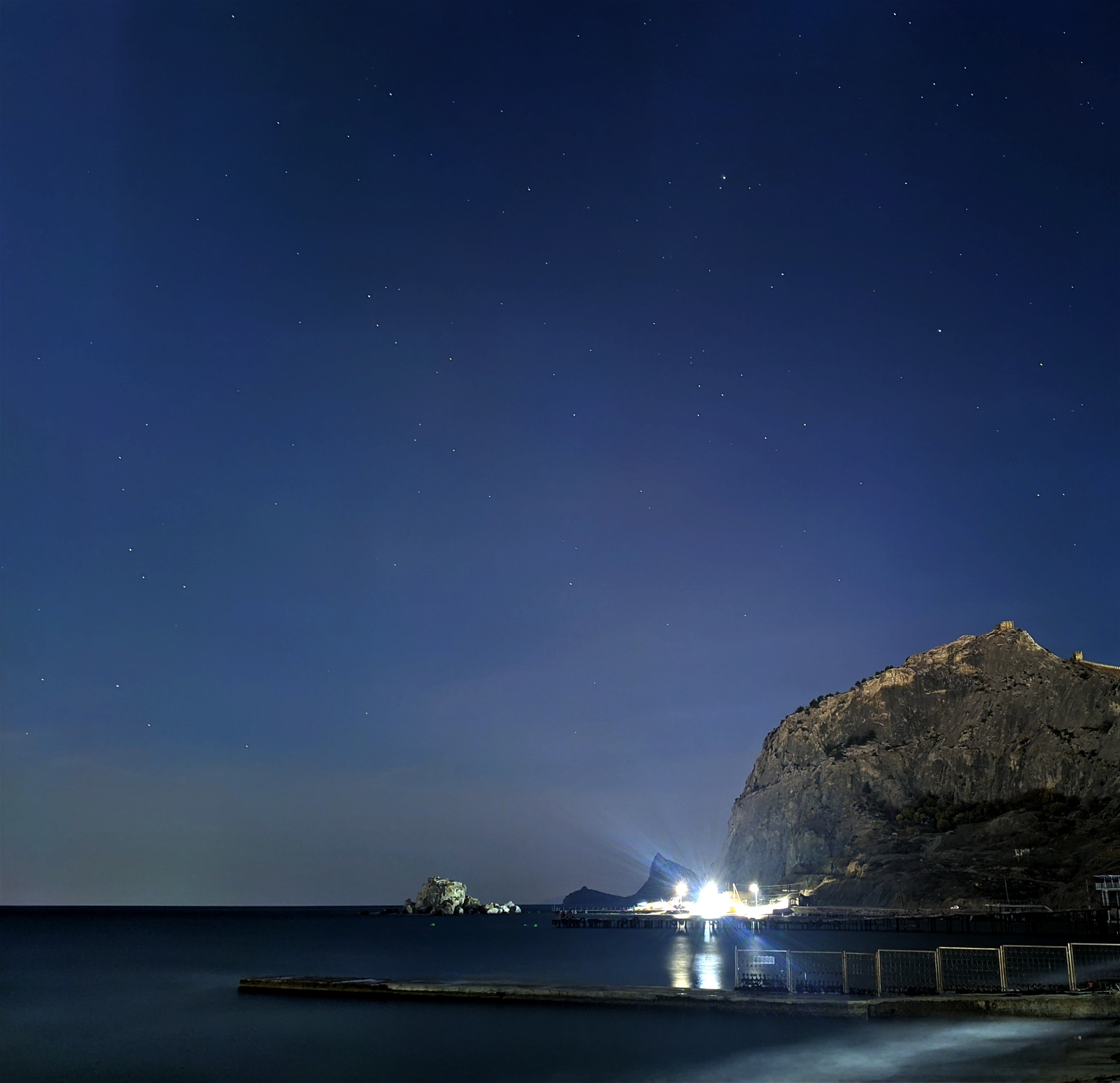 Samples in astrophotography, Crimea, Sudak - My, Crimea, Genoese Fortress, Astrophoto, Google Camera, Longpost