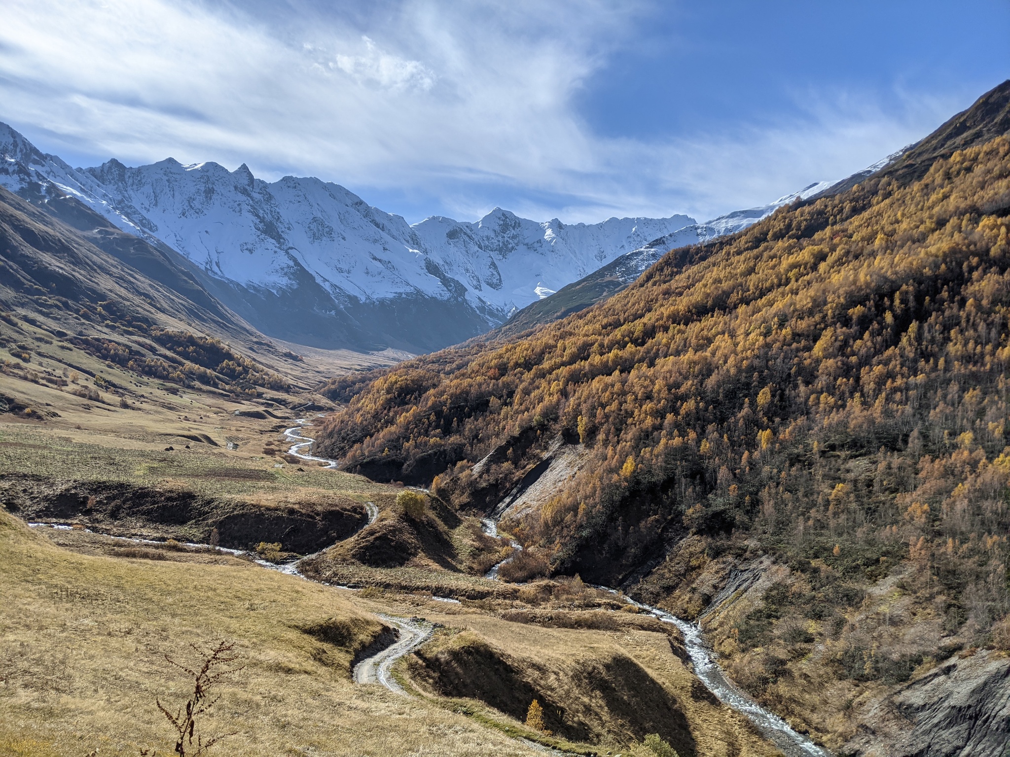 Svaneti in autumn - My, The photo, The mountains, Autumn, Georgia, Svaneti, Caucasus, Landscape, Nature, , River, beauty of nature