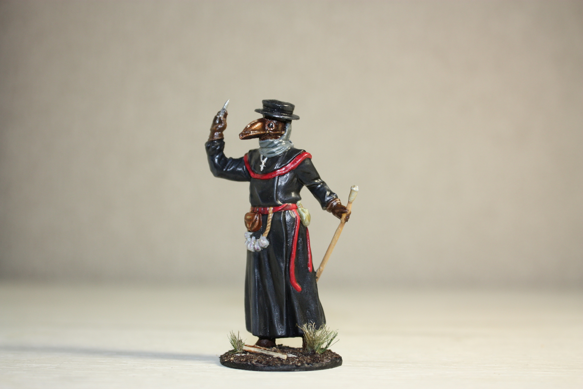 Another Plague Doctor in 32 scale - My, warrior, Hobby, Miniature, Plague Doctor, Longpost