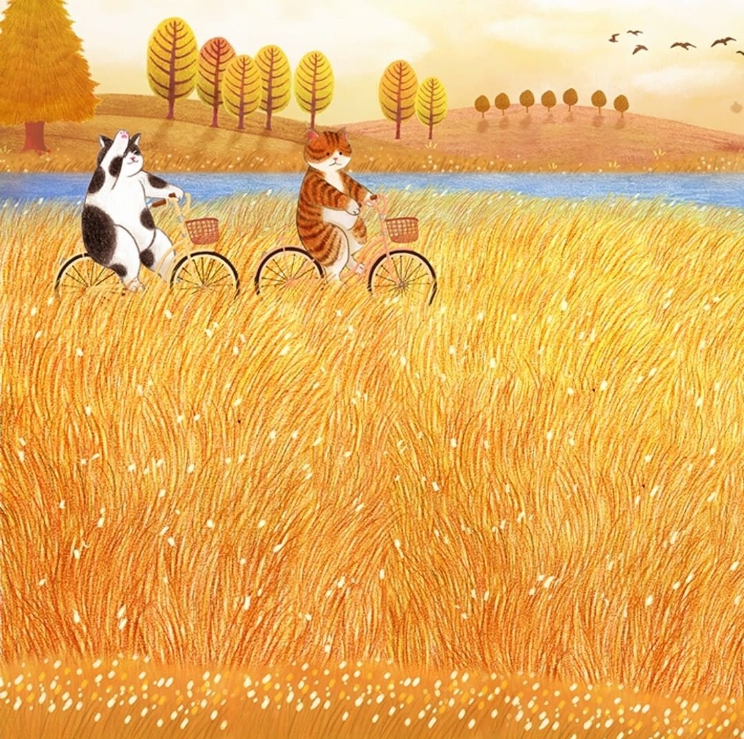 bike ride - Art, Drawing, cat, A bike, Nyangsongi