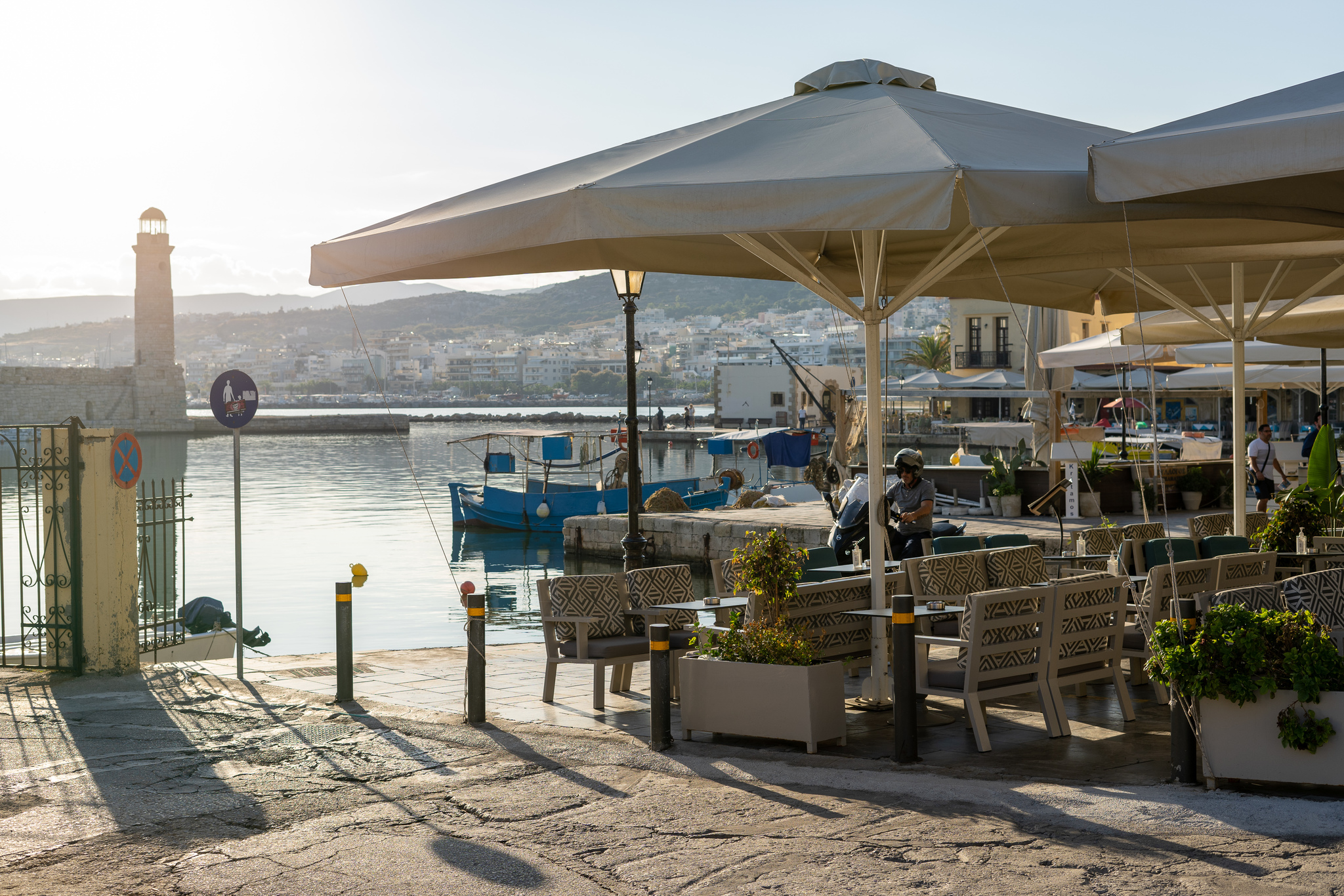 Morning walk - My, Greece, Rethymnon, Crete, The photo, Photographer, Beginning photographer, Sony, Fishing, Longpost, , Good morning, Mullet, dawn