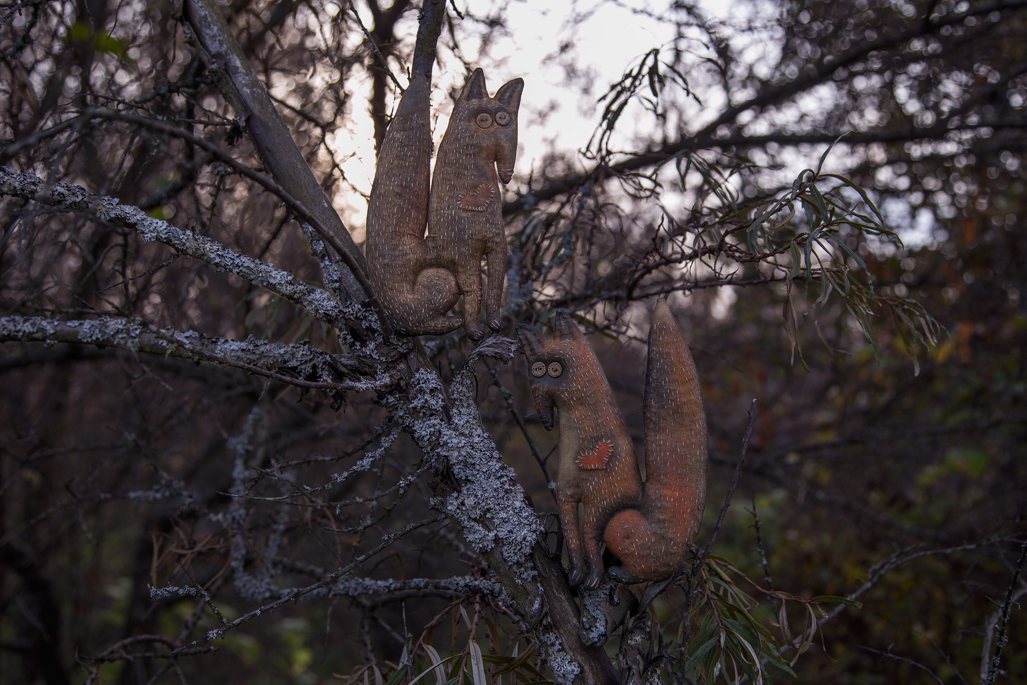 Foxes are different - My, Fox, Primitive toy, , Primitive, Author's toy, Decor, Art, Interior toy, , Interior doll, Longpost