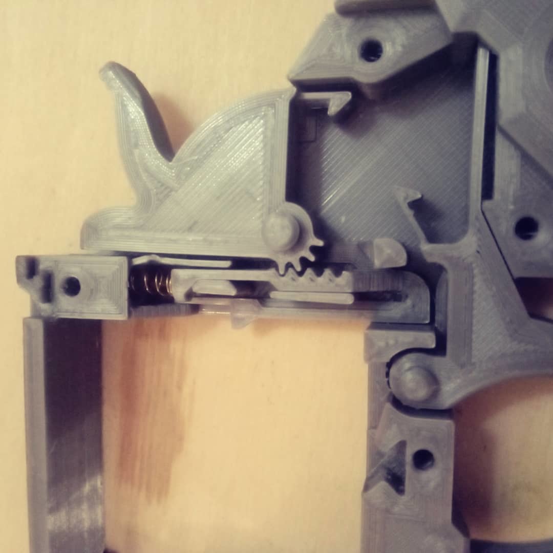 The first mechanic I printed - My, 3D, 3D печать, 3D printer, Halloween, Batman, Joker, Revolver, Video, Longpost