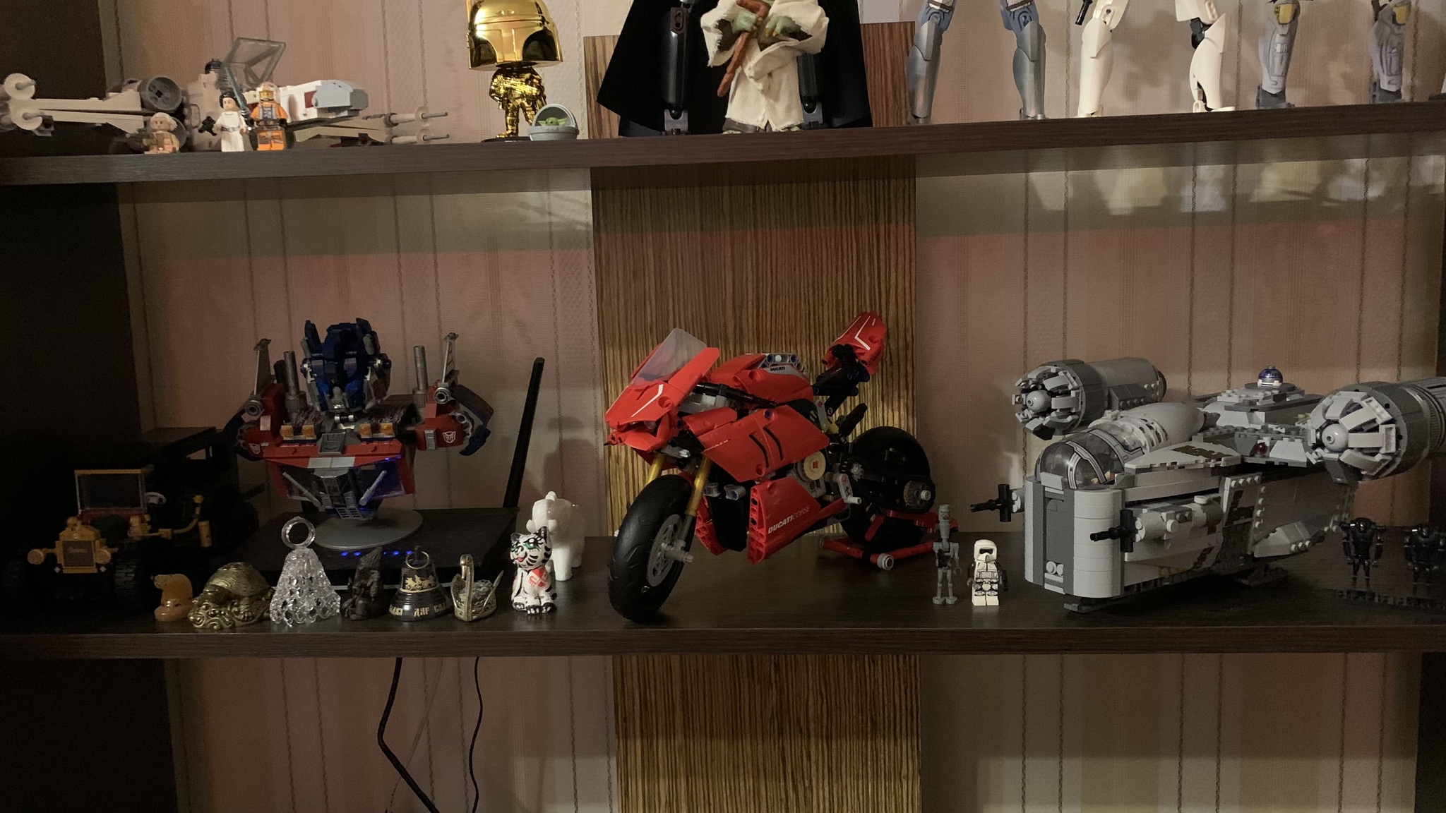 My collection - My, Constructor, Lego, Lego star wars, Collection, Longpost, Darth vader, Mandalorian, Star Wars stormtrooper, Yoda, , Harley-davidson, Dodge charger, iron Man, Xiaomi