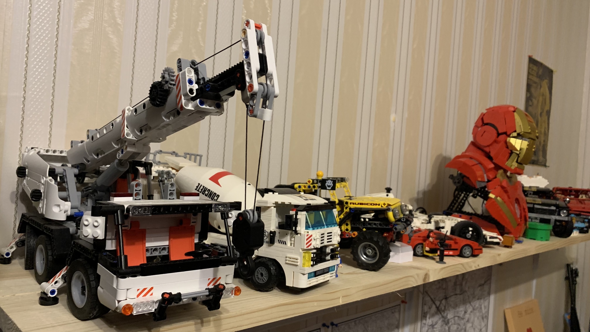 My collection - My, Constructor, Lego, Lego star wars, Collection, Longpost, Darth vader, Mandalorian, Star Wars stormtrooper, Yoda, , Harley-davidson, Dodge charger, iron Man, Xiaomi