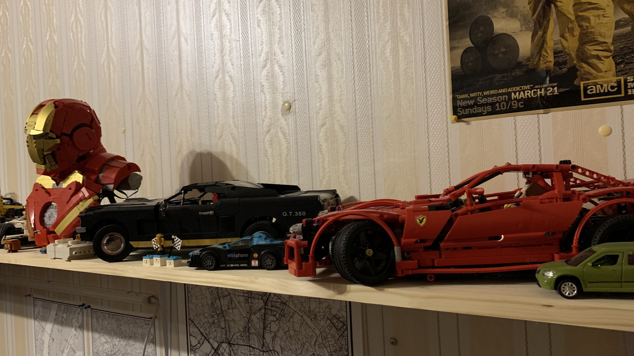 My collection - My, Constructor, Lego, Lego star wars, Collection, Longpost, Darth vader, Mandalorian, Star Wars stormtrooper, Yoda, , Harley-davidson, Dodge charger, iron Man, Xiaomi