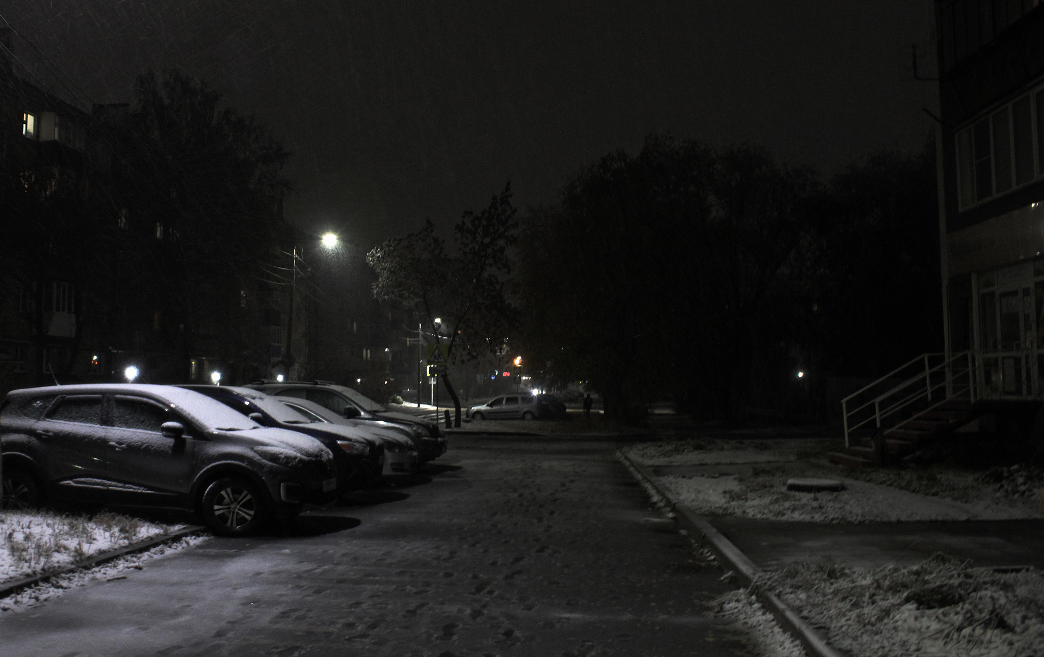 First snow - My, Kopeysk, Snow, The photo, Longpost