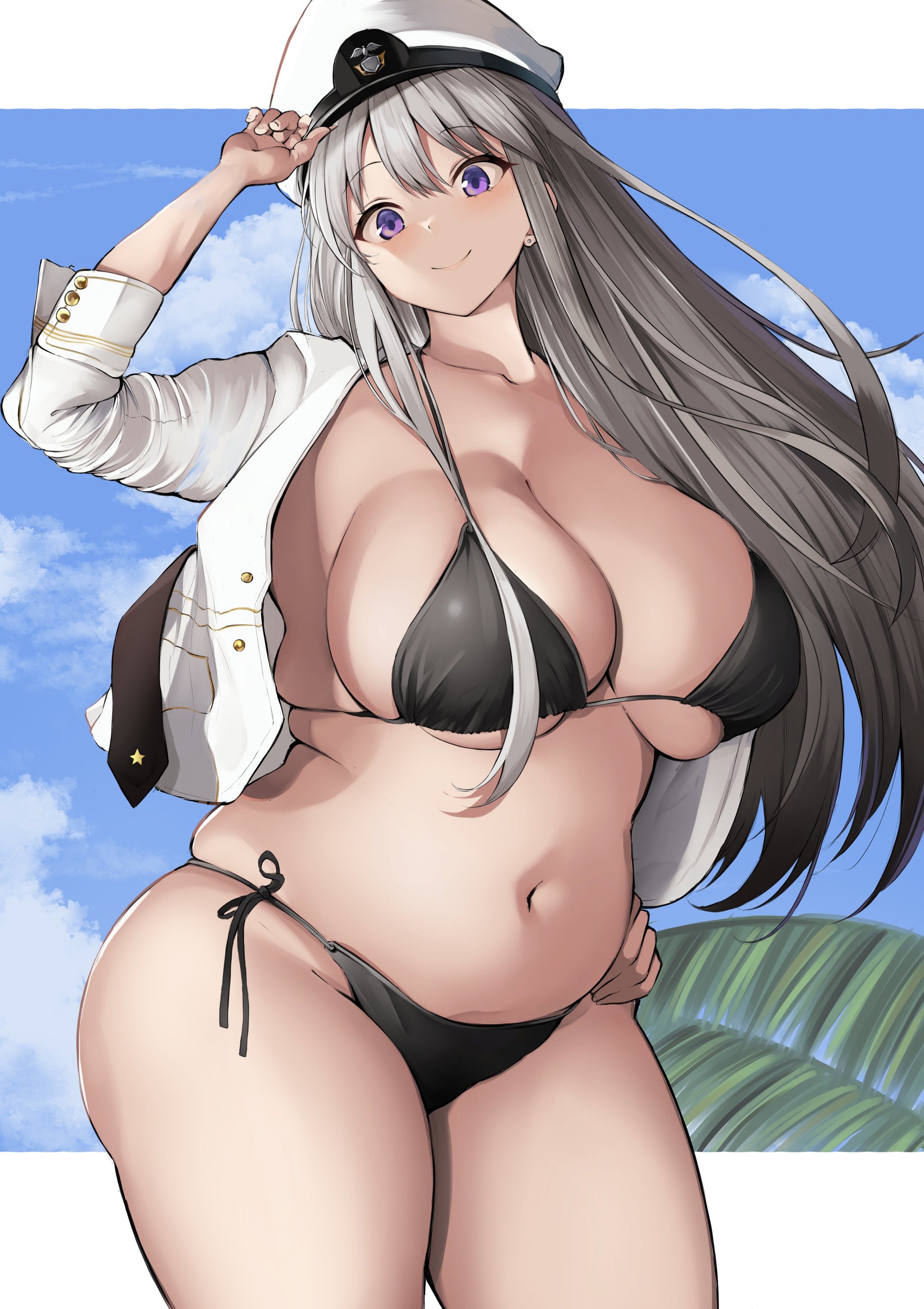 Anime plus-size - NSFW, Girls, Anime, Anime art, Fullness, Erotic, Hand-drawn erotica, Underwear, Boobs, Longpost