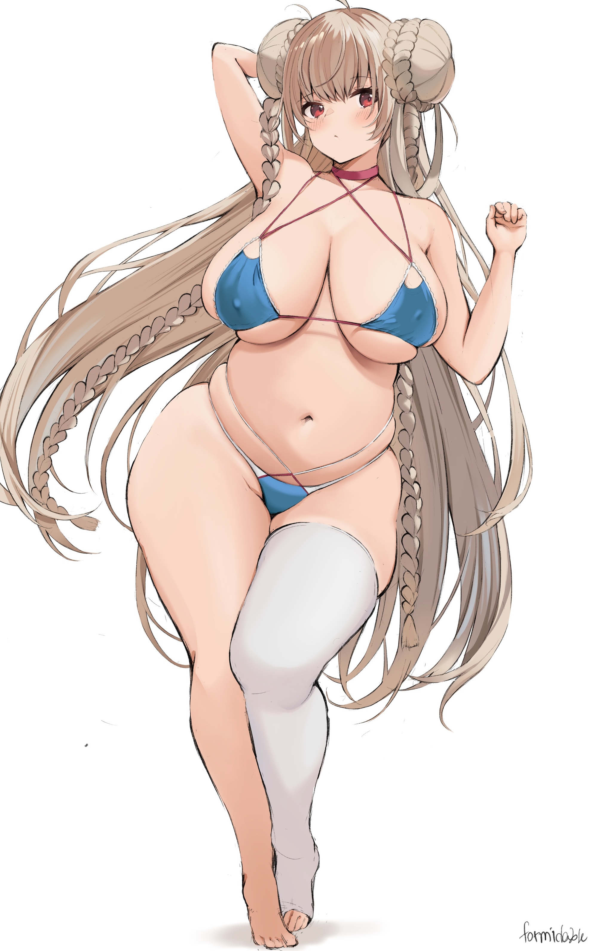 Anime plus-size - NSFW, Girls, Anime, Anime art, Fullness, Erotic, Hand-drawn erotica, Underwear, Boobs, Longpost