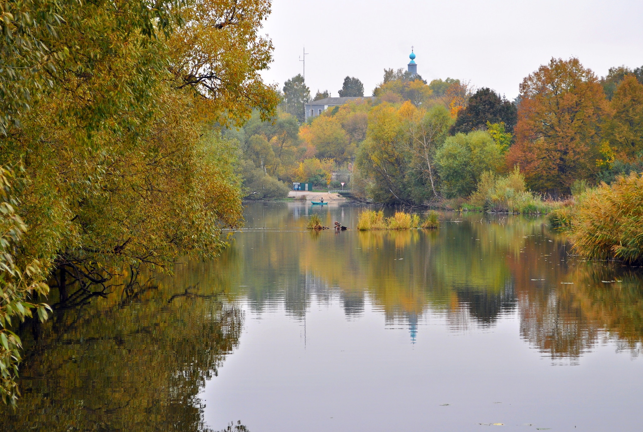 Morning Streltsy Sloboda - My, , Tula region, Landscape, October, Nikon, 18-55 kit, Morning, Video, Longpost