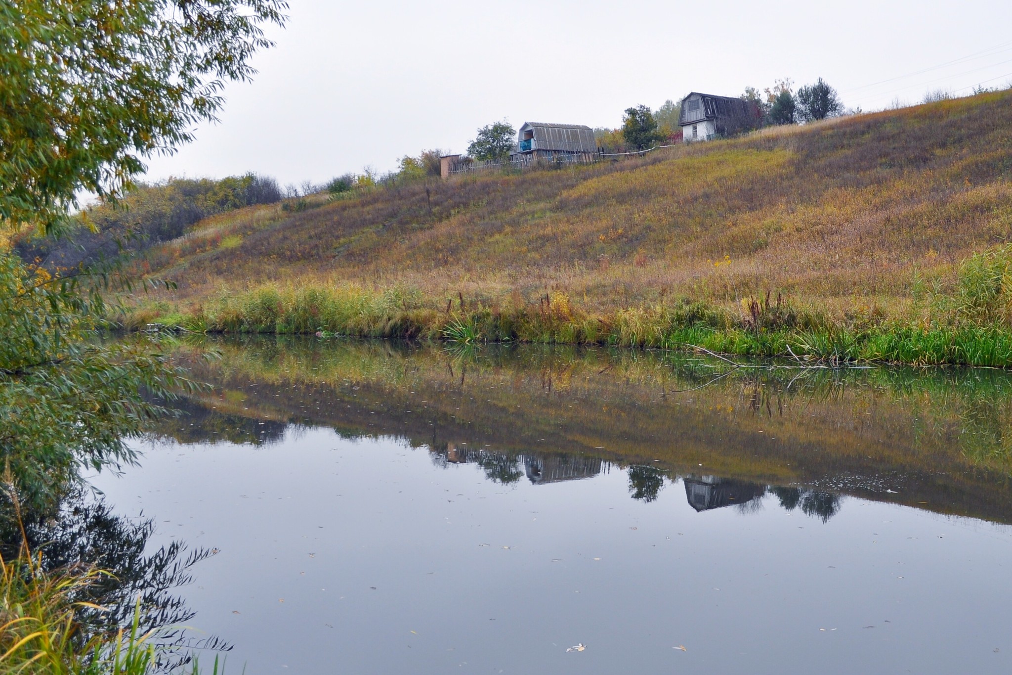 Morning Streltsy Sloboda - My, , Tula region, Landscape, October, Nikon, 18-55 kit, Morning, Video, Longpost