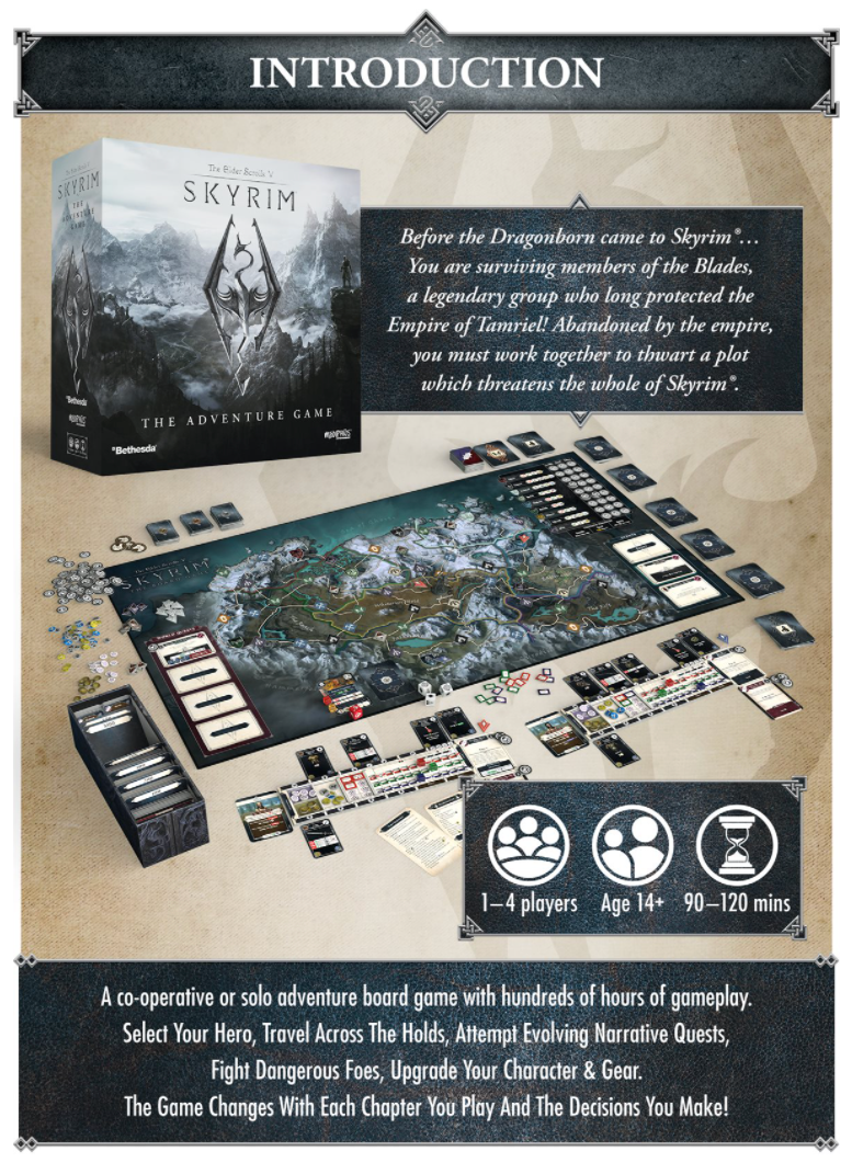 The Elder Scrolls V: Skyrim The Board Game | Пикабу