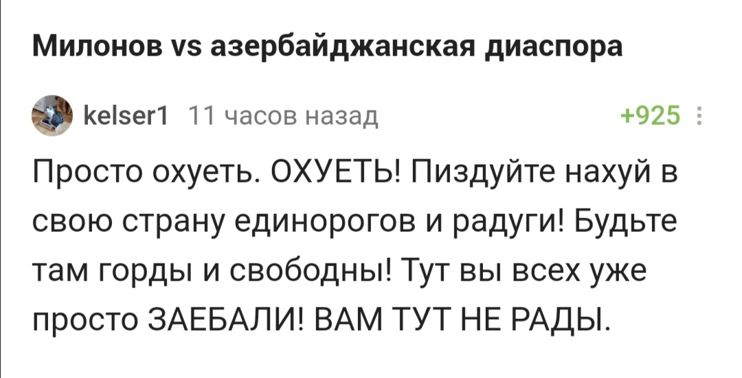 Вам тут не рады - Комментарии, Комментарии на Пикабу, Мат, Скриншот