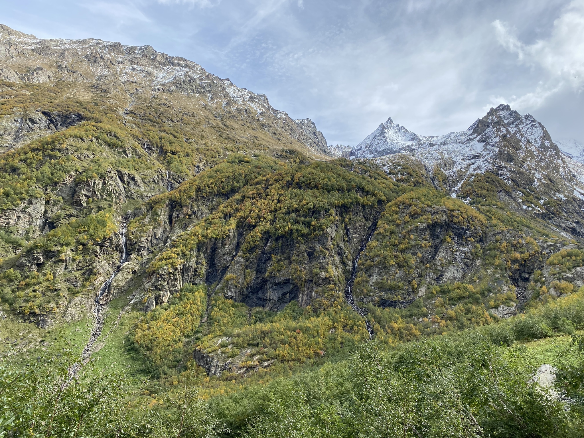 Dombay, Amanauz gorge, Sufrudzha waterfalls - My, Caucasus, Dombay, Amanauz, Waterfall, Nature, beauty, Travels, Longpost