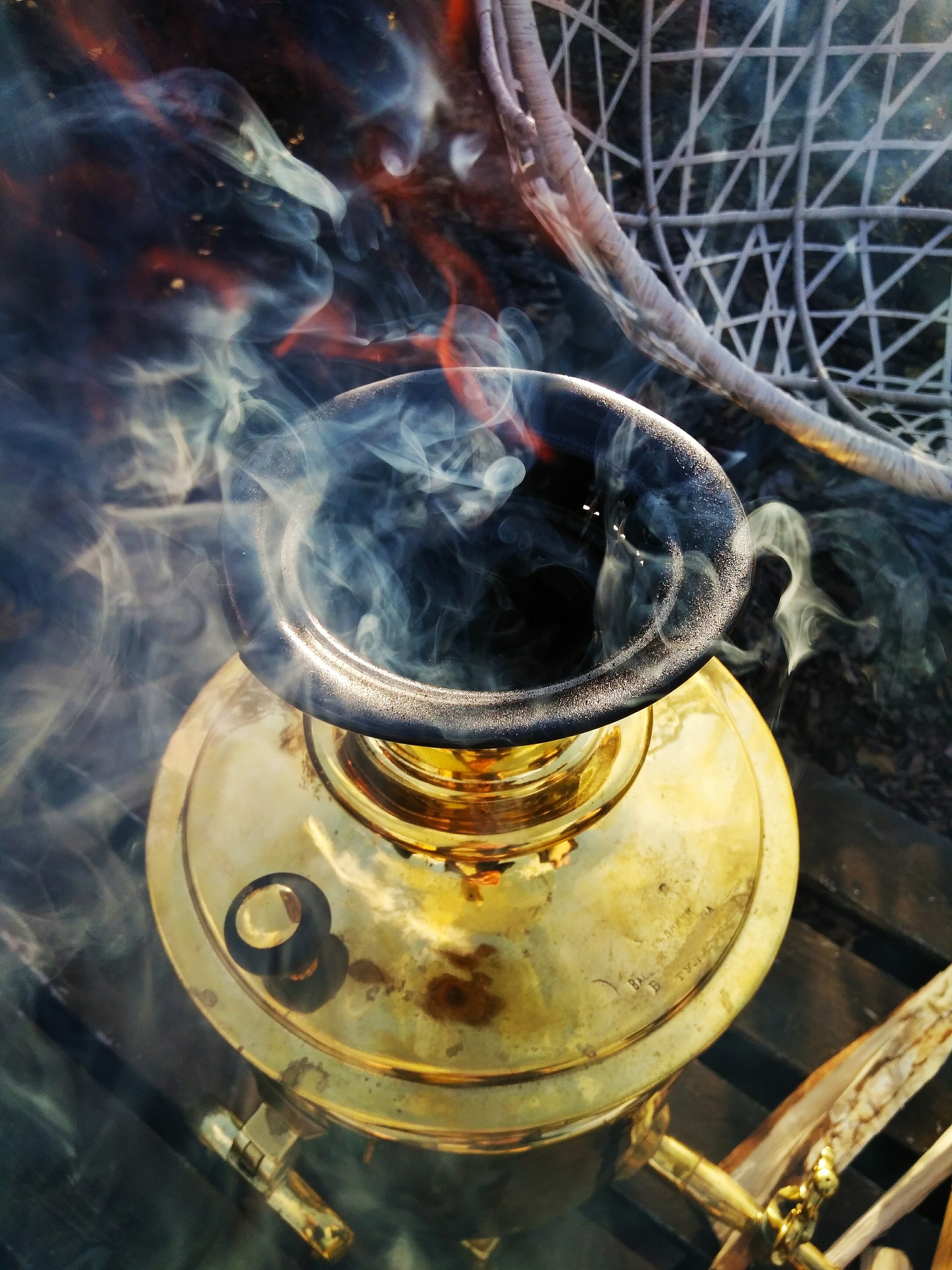 Samovar - My, Weekend, Samovar, Tea drinking, Family, Friends, Video, Longpost