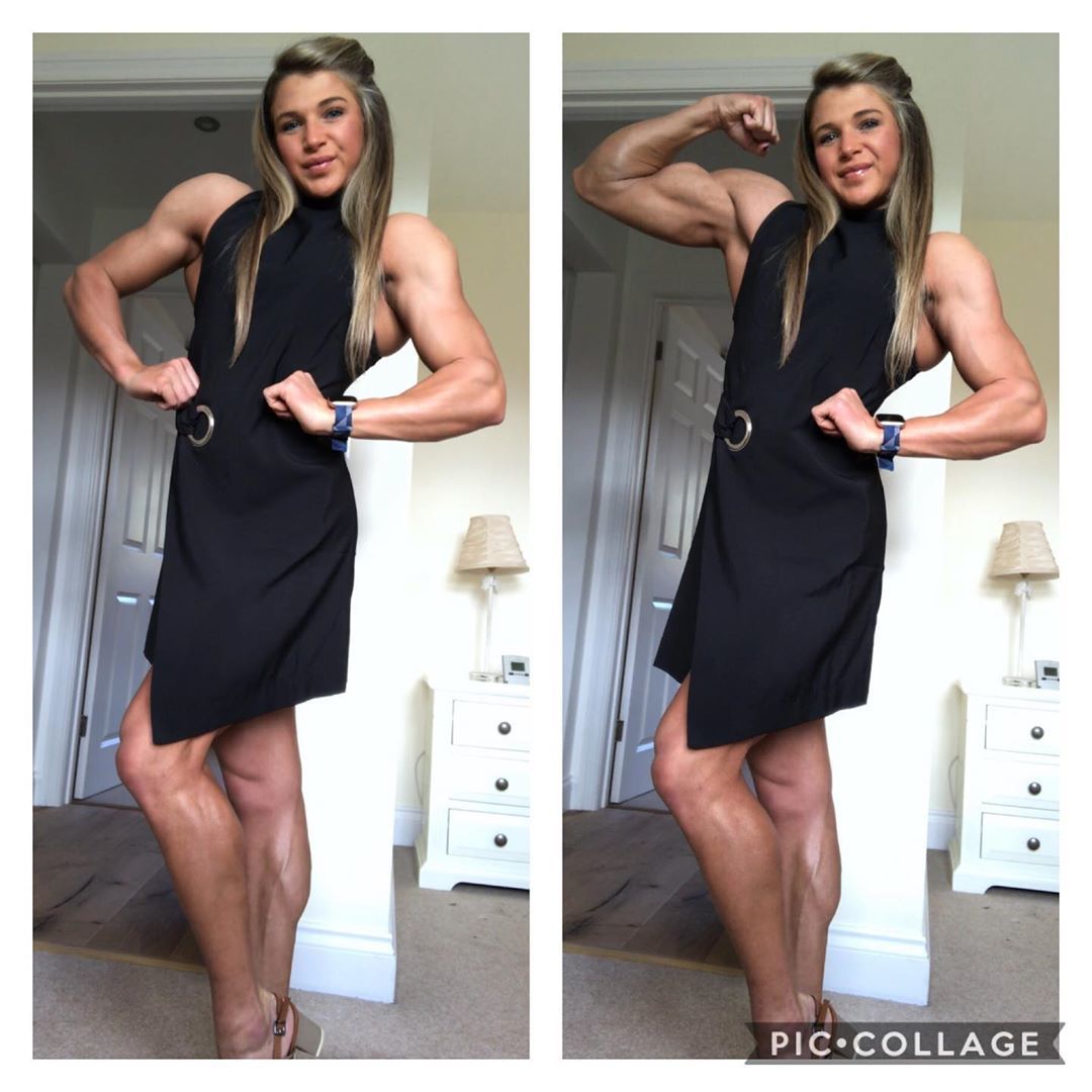 Emily Brand - NSFW, Strong girl, Extreme muscles, Body-building, Bodybuilders, Sports girls, Girls, Video, Longpost