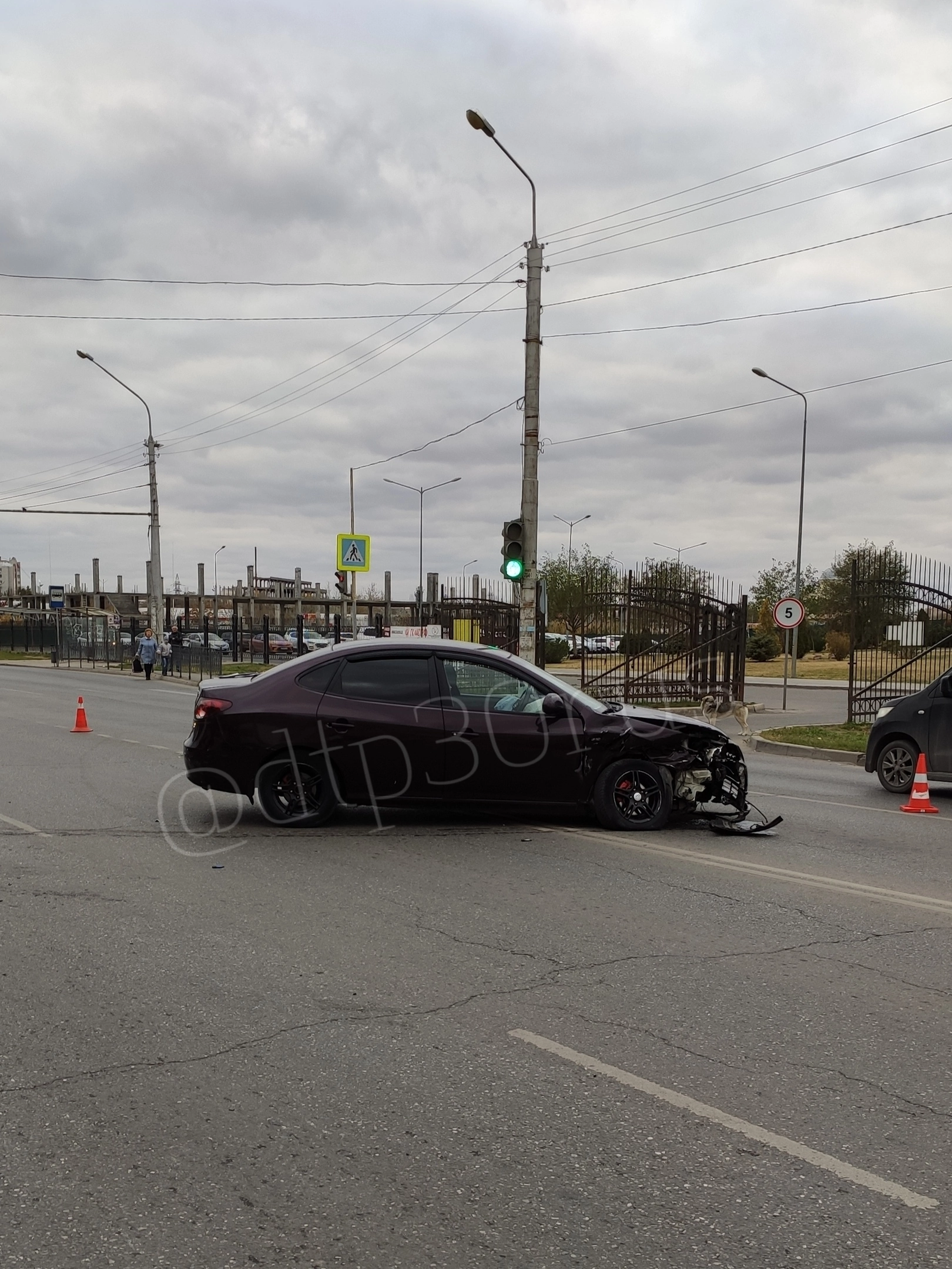 Astrakhan. Accident near the sports complex Zvyozdny - My, Astrakhan, Road accident, Crash, Longpost