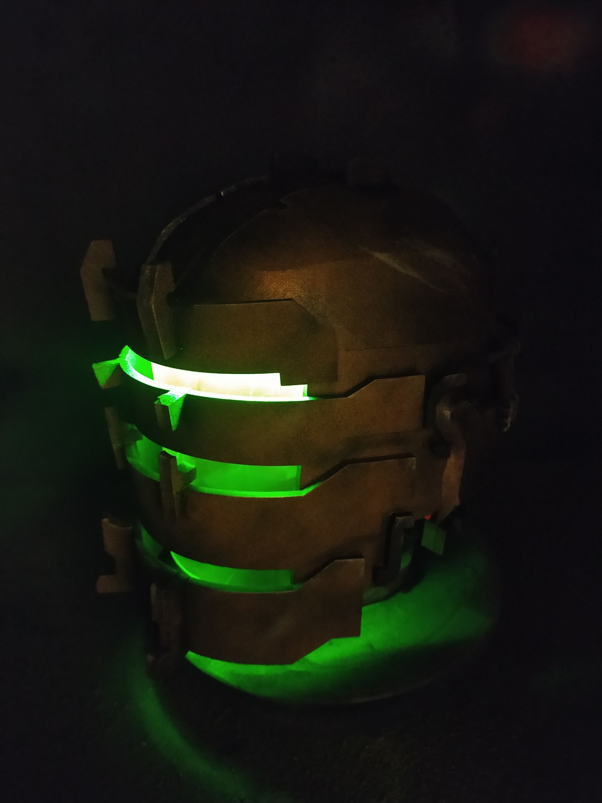 Isaac Clarke helmet from Dead Space - My, With your own hands, Cosplay, Workshop, Laser cutting, Needlework without process, Dead space, Computer games, Longpost