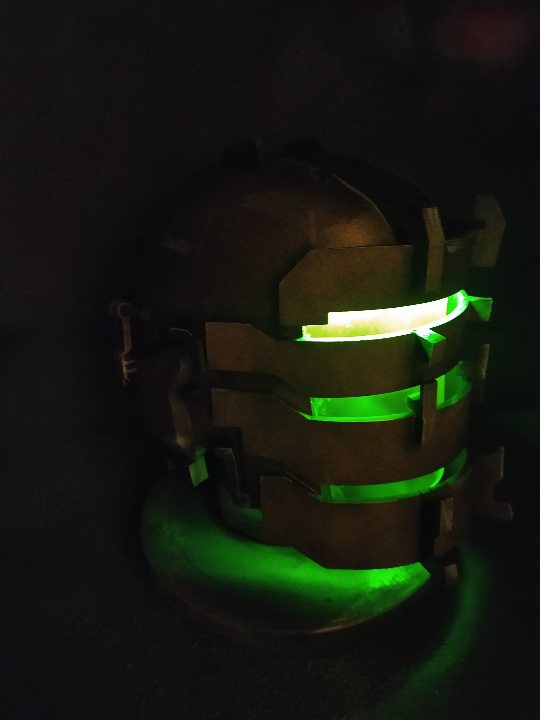 Isaac Clarke helmet from Dead Space - My, With your own hands, Cosplay, Workshop, Laser cutting, Needlework without process, Dead space, Computer games, Longpost