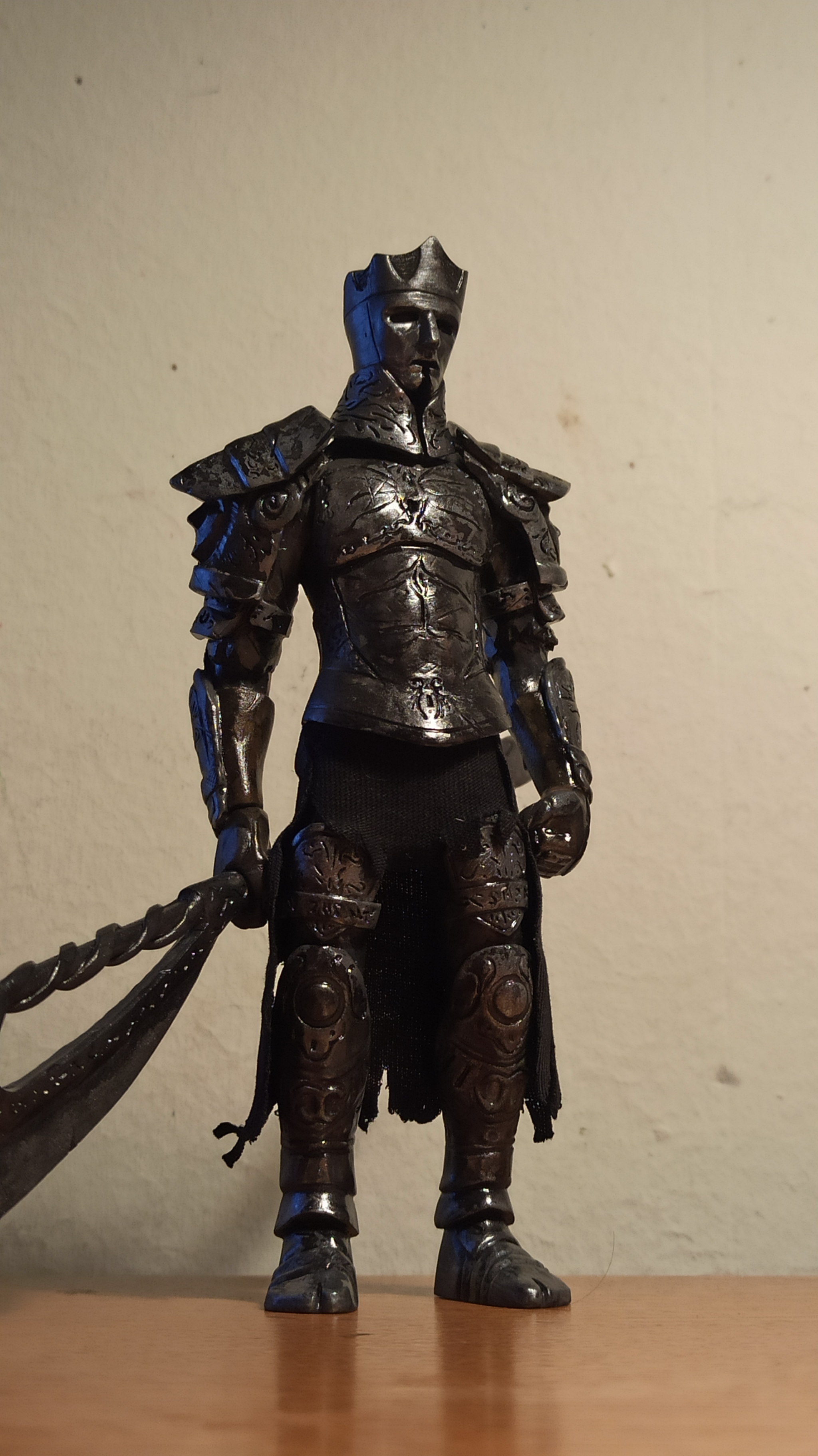 Champion Gundyr in polymer clay - My, Dark souls, Dark souls 3, Dark souls 2, Figurines, Clay, Polymer clay, Sculpture, , Longpost, , Needlework without process