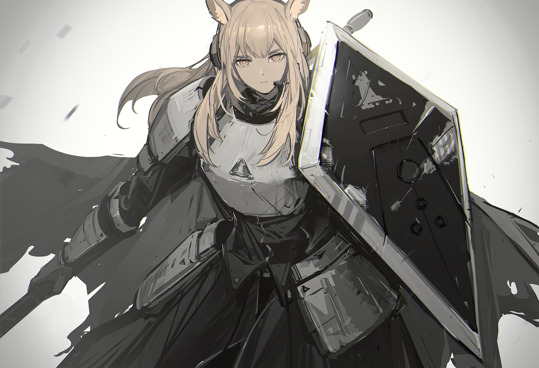 Nearl - Anime, Anime art, Arknights, Nearl, Animal ears, Mobile games