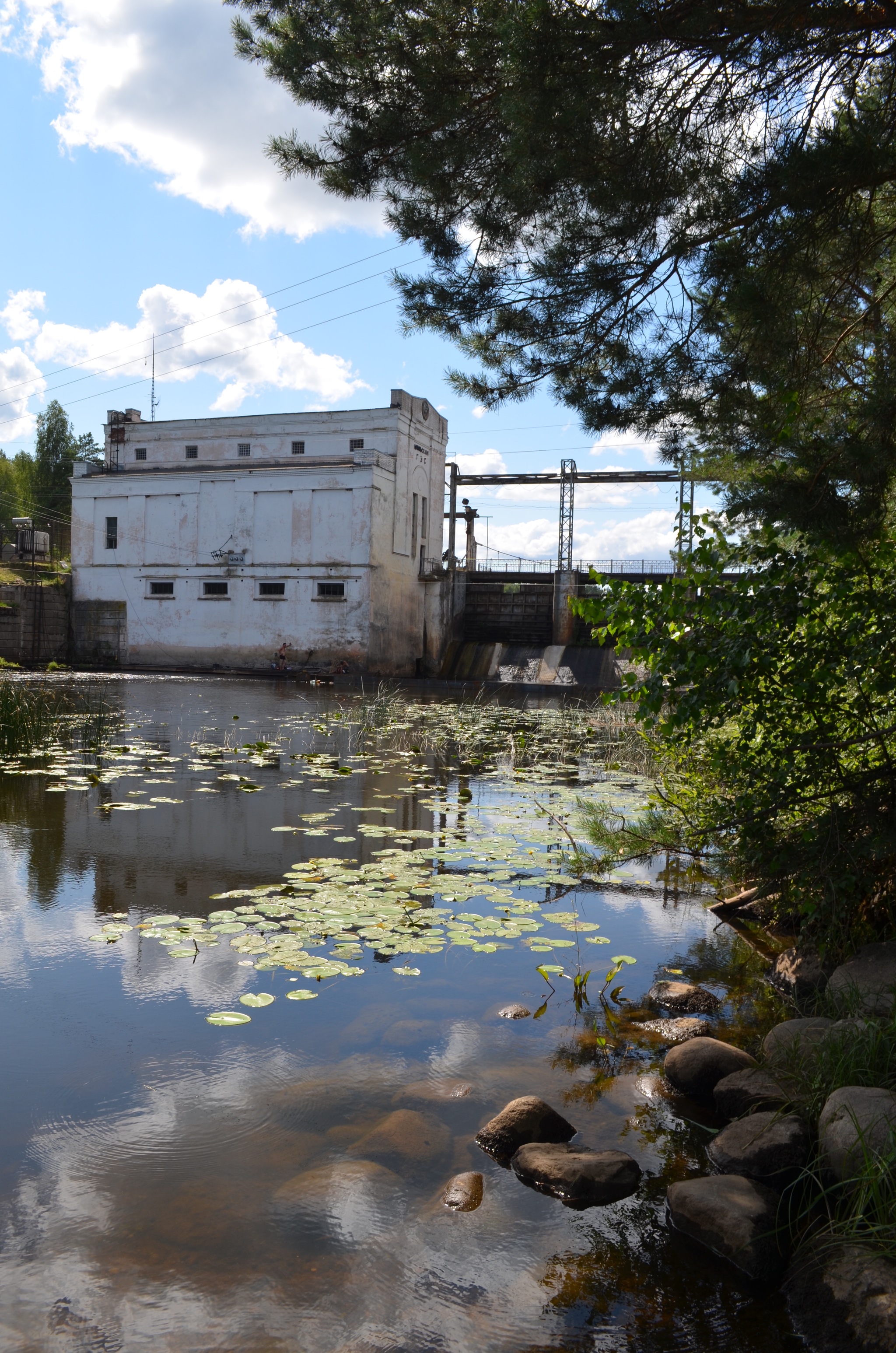 Shilskaya HPP - My, Hydroelectric power station, Opochka, Nature, Fishing, The photo, Longpost