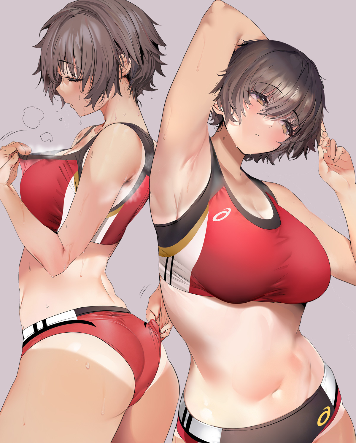 OC Sport Girl by Marushin - Marushin denwa0214, Girls, Original character, Anime art, Art, Sports girls