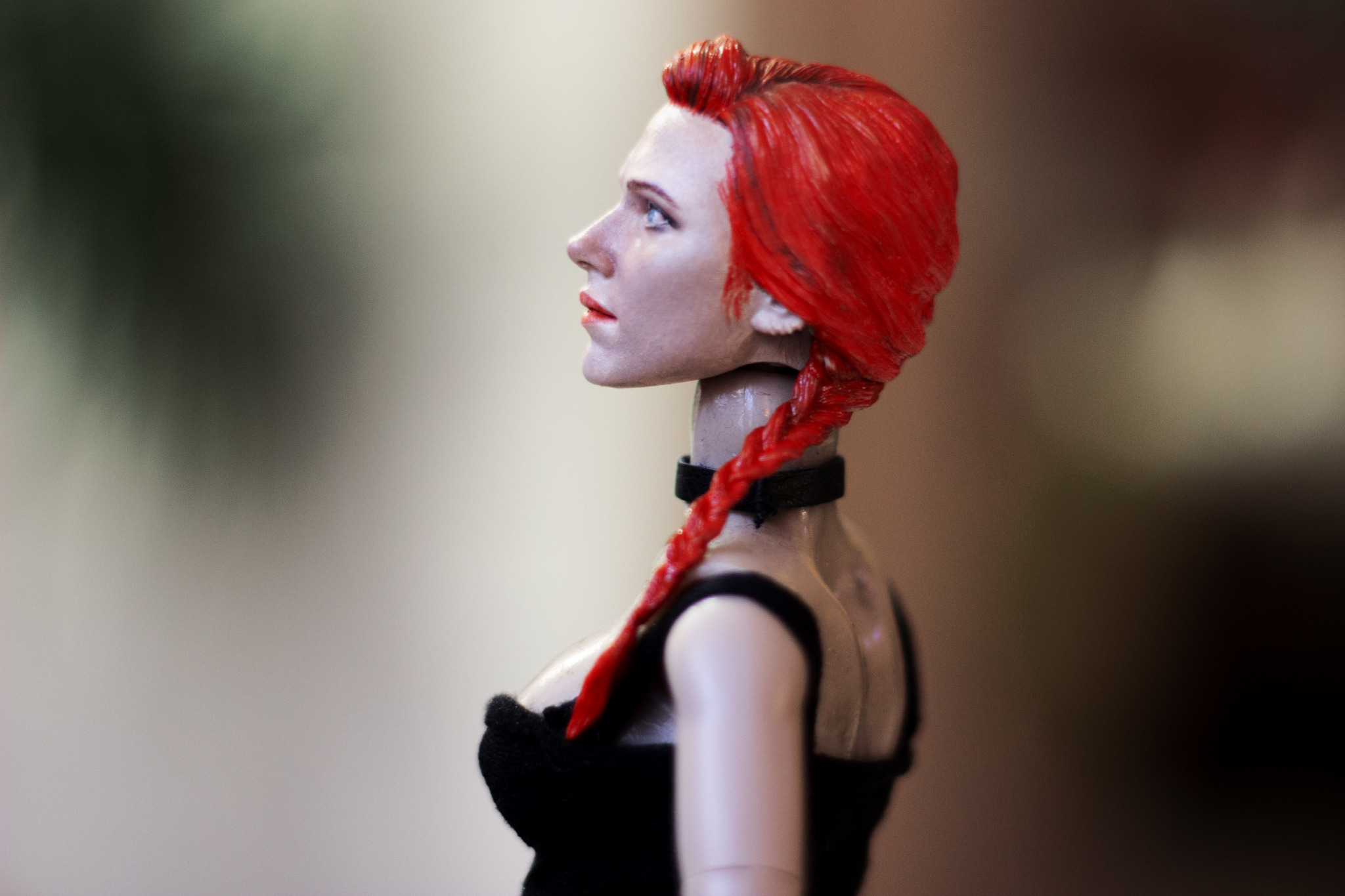 Hand painted action doll Black Widow (Natasha Romanoff) - My, Natasha Romanoff, Marvel, Black Widow, Scarlett Johansson, Doll, Jointed doll, Needlework without process, Needlework, Longpost