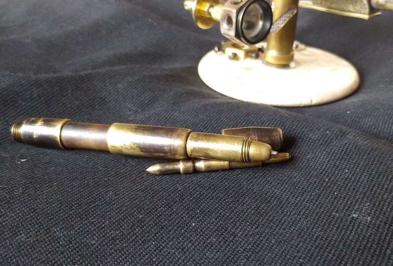 pen artifact - My, Pen, Steampunk, Brass, Longpost