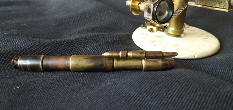 pen artifact - My, Pen, Steampunk, Brass, Longpost